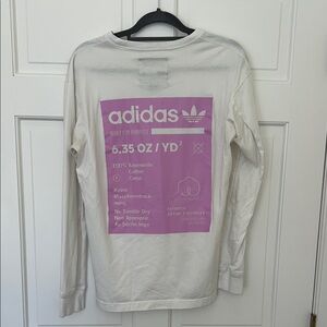 Adidas White Long Sleeve Shirt
